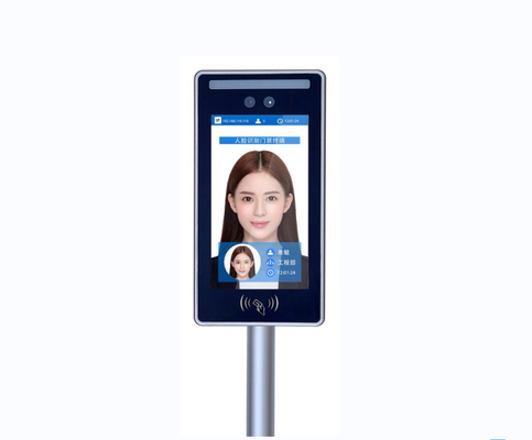 Android thermal image 7 inch facial motion recognition device with 10,000 face capacity works with turnstiles for access control